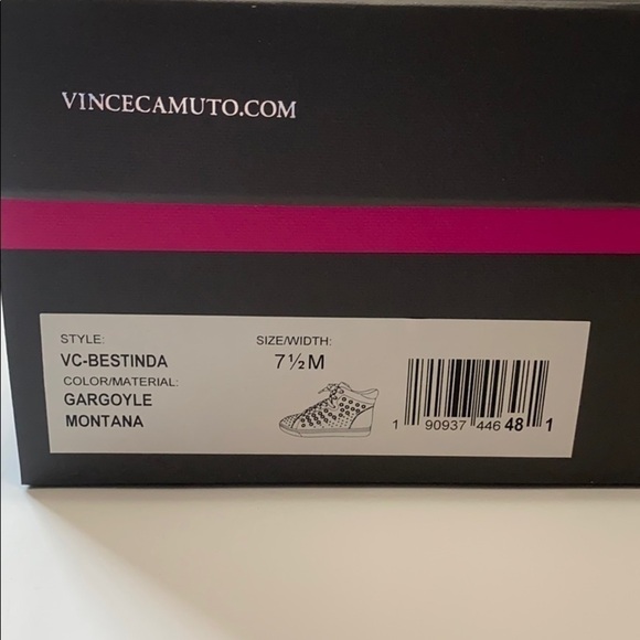 BESTINDA HIGH-TOP SNEAKER size 7.5 Dark Grey - Picture 4 of 10